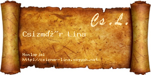 Csizmár Lina névjegykártya